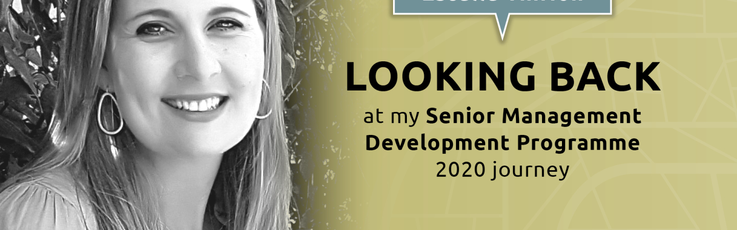 Senior Management Development Programme (SMDP) Feature: Estelle Thirion